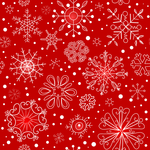 Winter Snowflakes pattern design vector graphics 01 winter snowflake snow pattern   