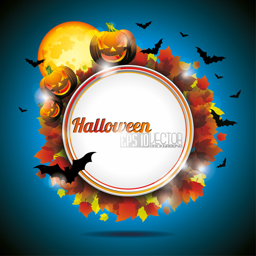 Halloween party background with pumpkin vector 03 pumpkin party halloween   