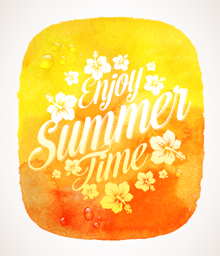 Enjoy summer time creative vector material 06 vector material time summer material Enjoy creative   