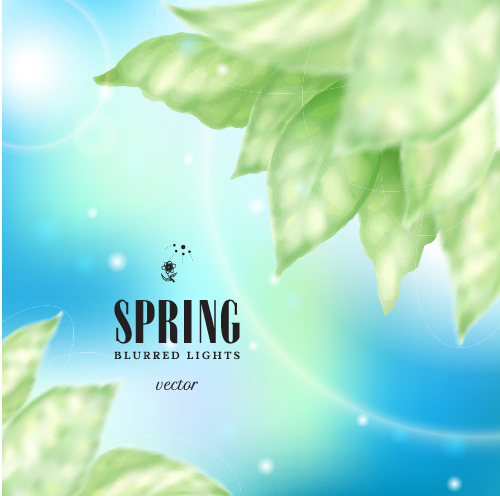 Spring blurred lights vector backgrounds art 01 spring lights blurred backgrounds   