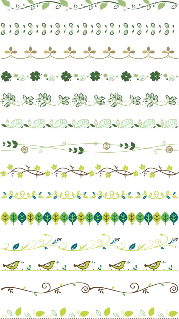 Plants Modern in Border vector utility plant lace   