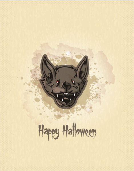 Set of halloween vintage background vector 04 vintage halloween background   