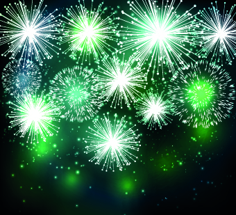 Beautiful Fireworks design vector background 03 Vector Background Fireworks beautiful   