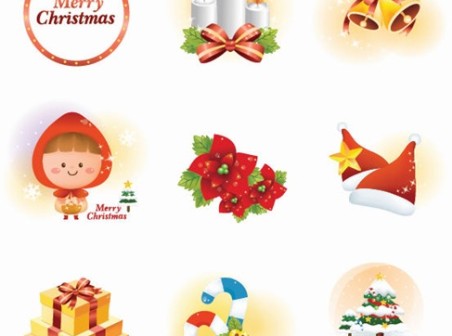 Vector Christmas Icon Set vector set icon christmas   