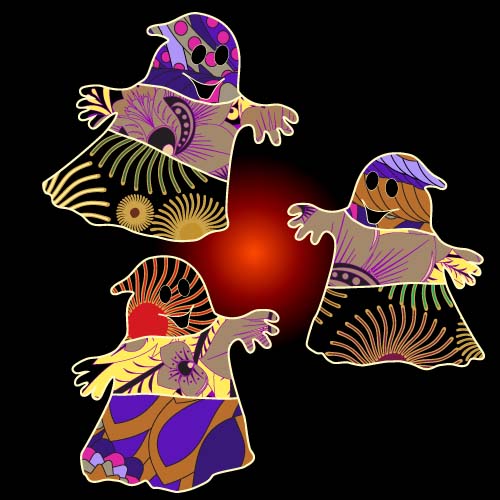 Halloween party ghost ornaments vector 09 party ornaments halloween ghost   