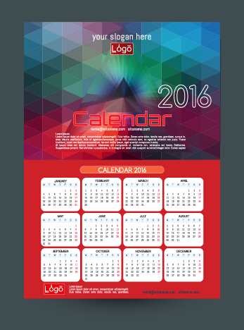 Technology background with 2016 calendar vector 01 technology calendar background 2016   