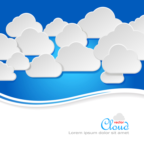 Business social template with cloud backgrounds 04 social cloud background cloud business backgrounds background   