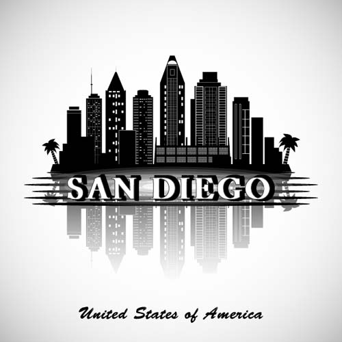 San Diego background vector San Diego background   