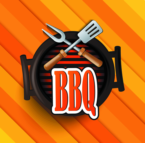 Creative barbeque elements background 03 creative barbeque background   