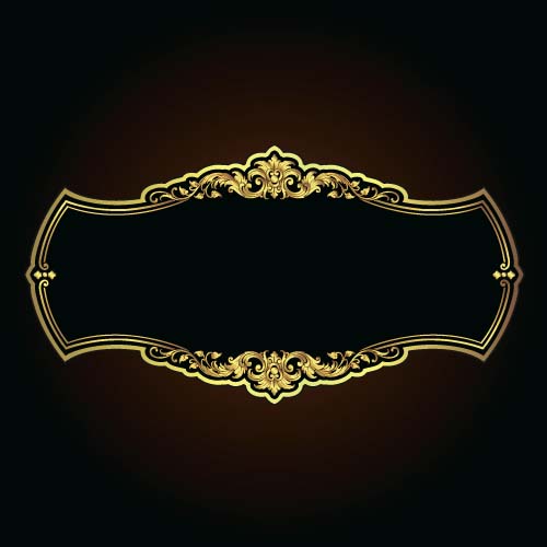 Luxury golden frame decorative vector 08 luxury golden frame decorative   