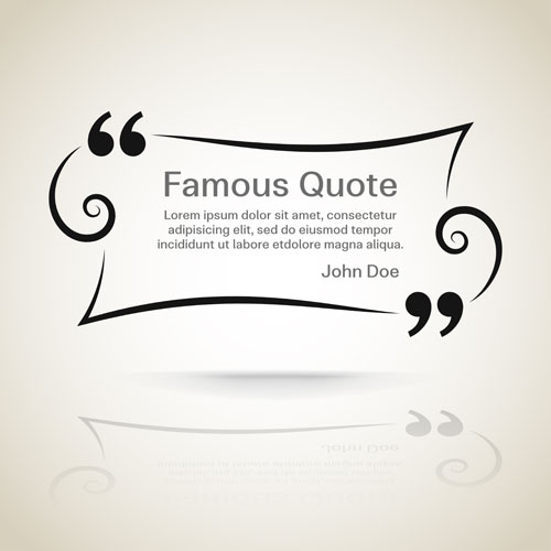 Text frames for quote vector 13 text quote frames for   