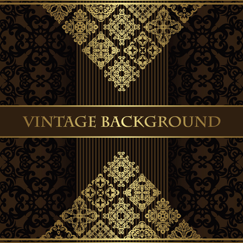 luxurious vintage backgrounds gold vector 05 vintage luxurious gold backgrounds   