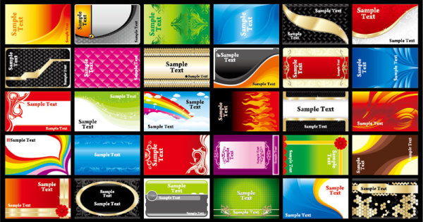 Various Business cards Collection vector 01 Various business card   