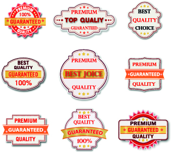 Guaranteed 100% quality label vector 05 quality label guaranteed guarantee   