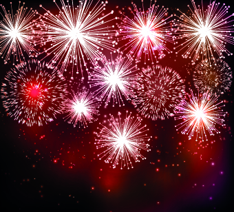 Beautiful Fireworks design vector background 04 Vector Background Fireworks beautiful   