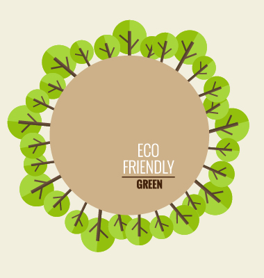 Eco friendly love nature vector template 07 template nature love eco friendly eco   