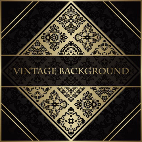 luxurious vintage backgrounds gold vector 03 vintage luxurious gold backgrounds   