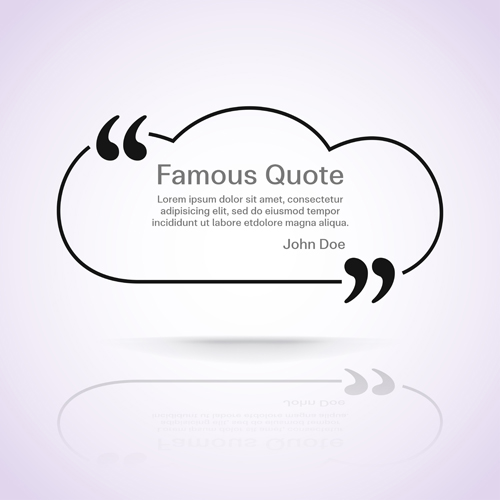 Text frames for quote vector 23 text quote frames for   