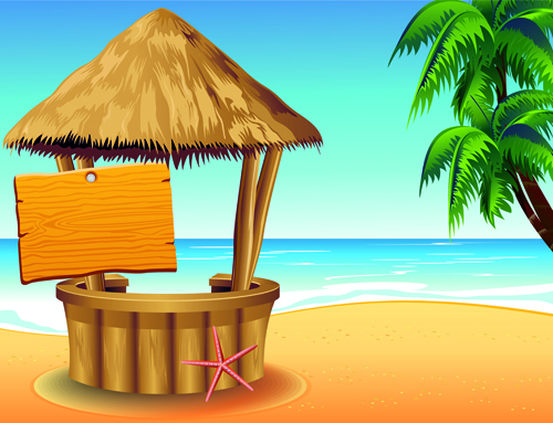 Summer travel with holiday background art vector 01 travel summer holiday background   