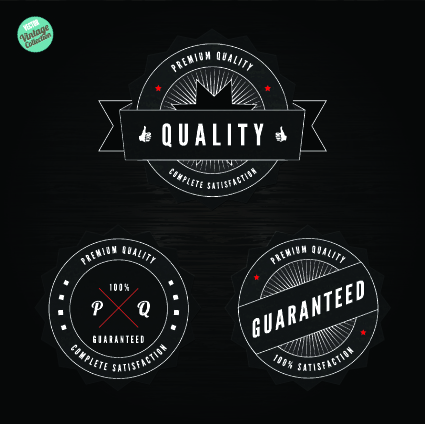 Quality and guaranteed black label design elements 02 quality label guaranteed elements element   