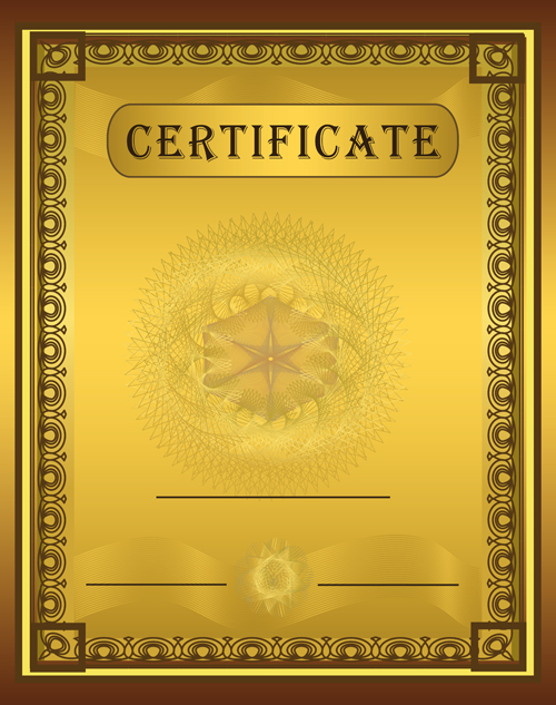 Vector Templates of certificates design set 03 templates template certificates certificate   