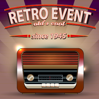 Vector of Retro Party Posters set 02 Retro font posters poster party design   