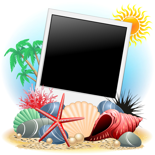 Summer travel with holiday background art vector 06 travel summer holiday background   