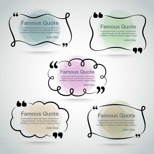 Text frames for quote vector 25 text quote frames for   