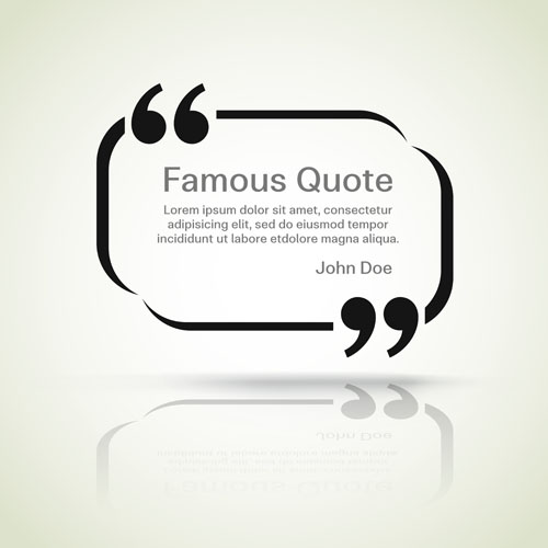 Text frames for quote vector 17 text quote frames for   