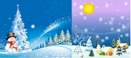 Cartoon christmas background vector christmas cartoon   