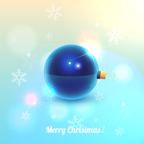 2016 Blue christmas ball vector background Christmas ball background 2016   