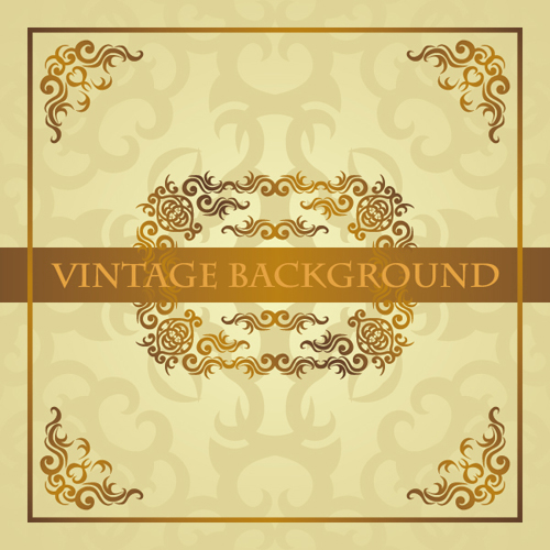 luxurious vintage backgrounds gold vector 02 vintage luxurious backgrounds   