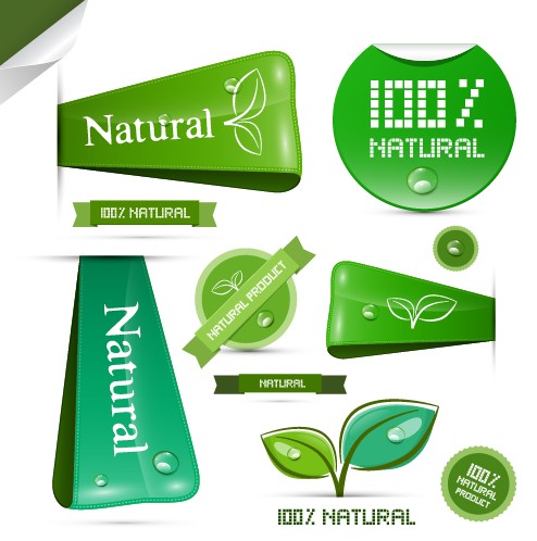 Creative natural product stickers and labels vector 03 stickers sticker product natural labels label creative   