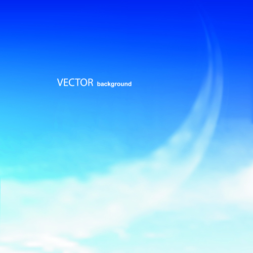 Blue Sky & white cloud background Vector 01 white sky cloud blue   