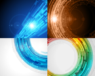 Colored abstract art background vectors set 10 colored background abstract art   