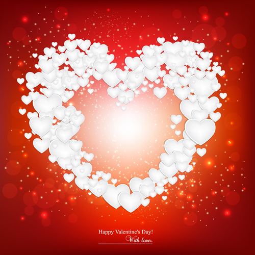 Red style Valentine cards design elements vector 05 Valentine red elements element cards card   