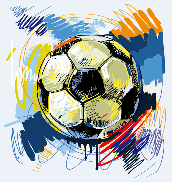 Football graffiti vector material material graffiti football   