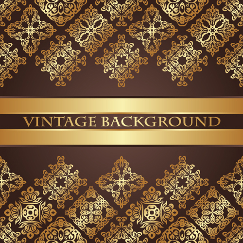 luxurious vintage backgrounds gold vector 01 vintage luxurious gold backgrounds   