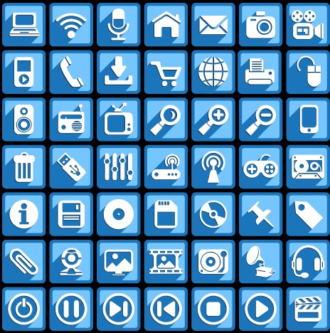 Creative white social Icons vector graphic 01 white social icons social icon creative   