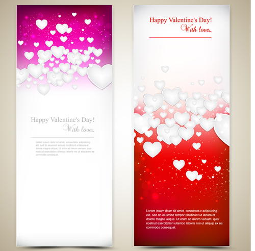 Red style Valentine cards design elements vector 08 Valentine red elements element cards card   