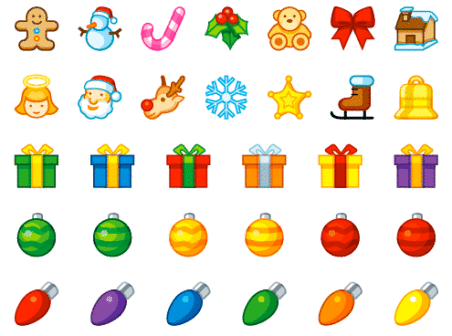 Free Christmas Holiday Vector icons vector icons holiday free christmas   