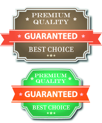 Guaranteed 100% quality label vector 02 quality label guaranteed guarantee   
