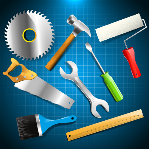 Hand Tools vector backgrounds 02 Vector Background tools tool backgrounds background   
