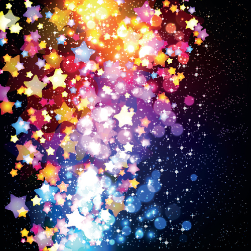 Colorful Stars and glitter vector backgorunds set 01 stars glitter colorful   