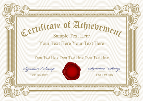 Vector Templates of certificates design set 05 templates template certificates certificate   