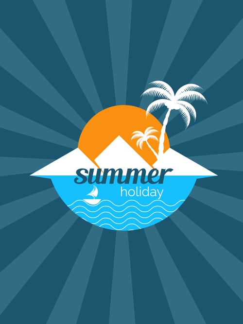 Vector poster summer holidays design 04 summer poster holidays   