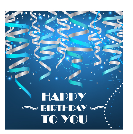 Paper tapes with confetti happy birthday background vector 02 paper tapes happy birthday confetti birthday background   