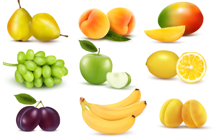 Vivid Fruits design vector graphics 05 vector graphics vector graphic fruits fruit   