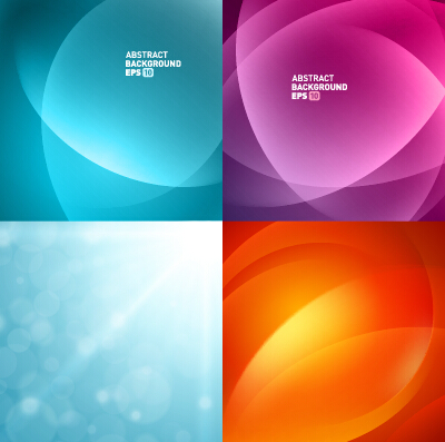 Colored abstract art background vectors set 20 colored background abstract art   