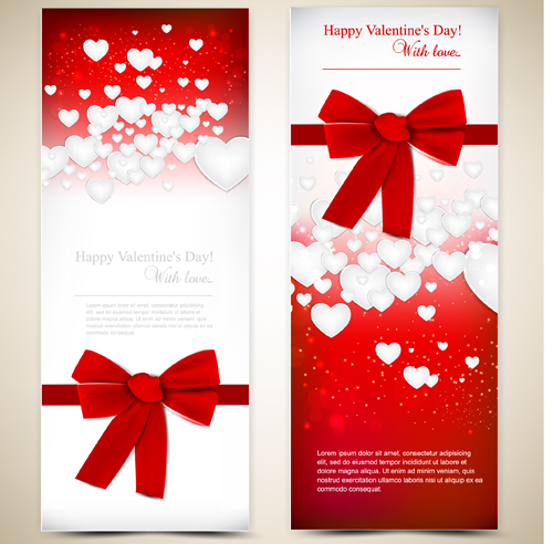 Red style Valentine cards design elements vector 07 Valentine red elements element cards card   